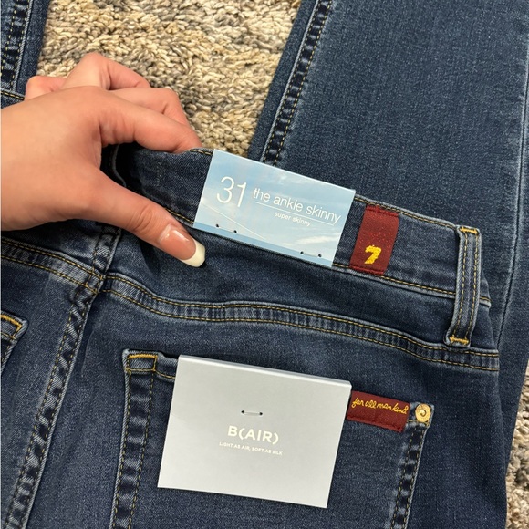 7 For All Mankind Ankle Skinny Jeans Sz 31 NWT | 7 For All Mankind Skinny Jeans* - Picture 7 of 12